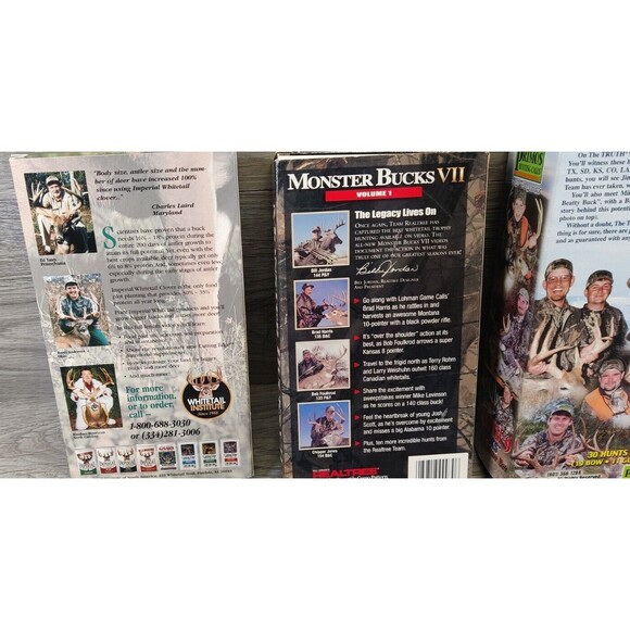 Vtg Hunting Big Game Deer Lot of 8 VHS VCR Videos Real Tree, Primos, Mossy Oak - Picture 7 of 9